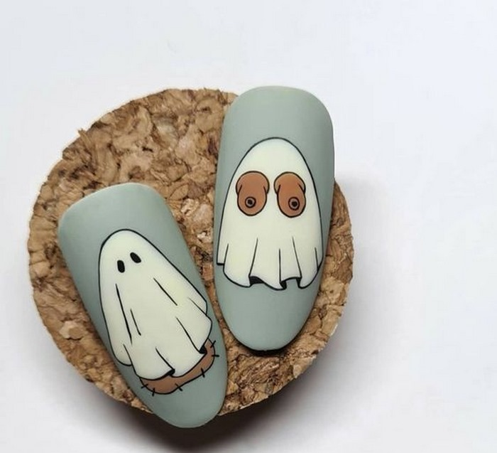 Painted nail designs create a striking highlight for a youthful look