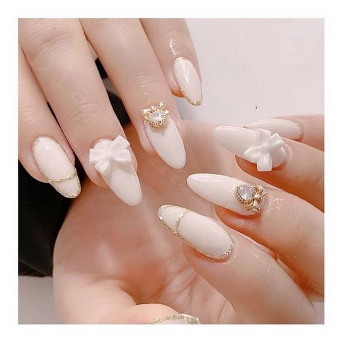 Beautiful, outstanding white nail designs