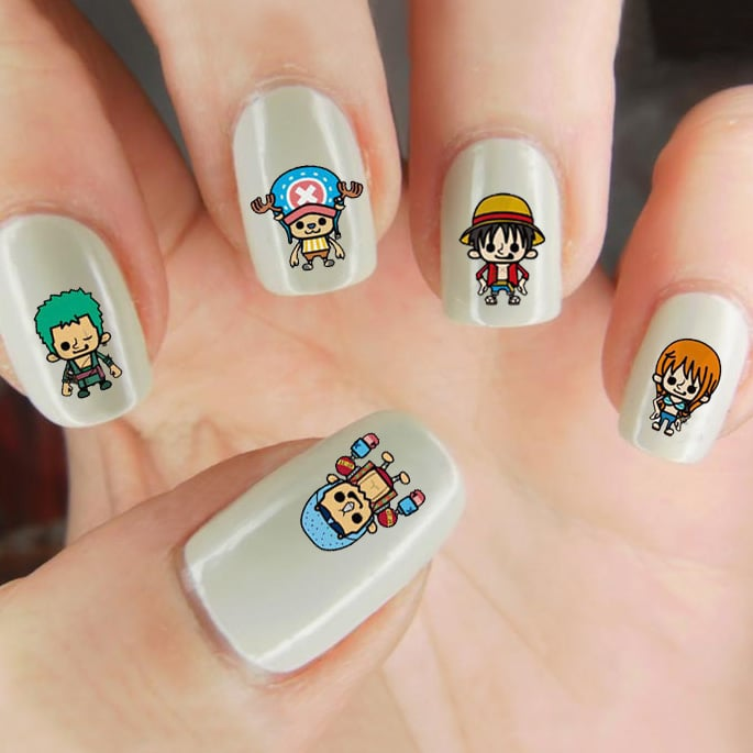 One piece anime nail designs — design 38