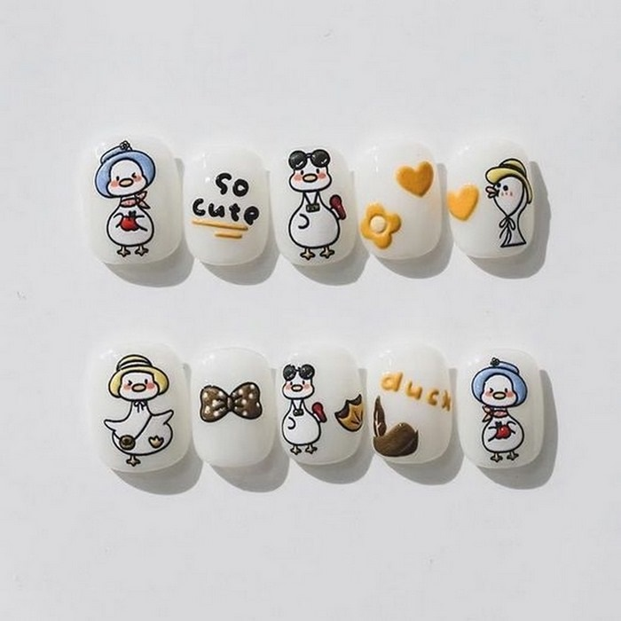 Funny duck is a combination of art and fashion