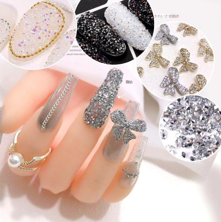 Sparkling rhinestone nail designs — design 7