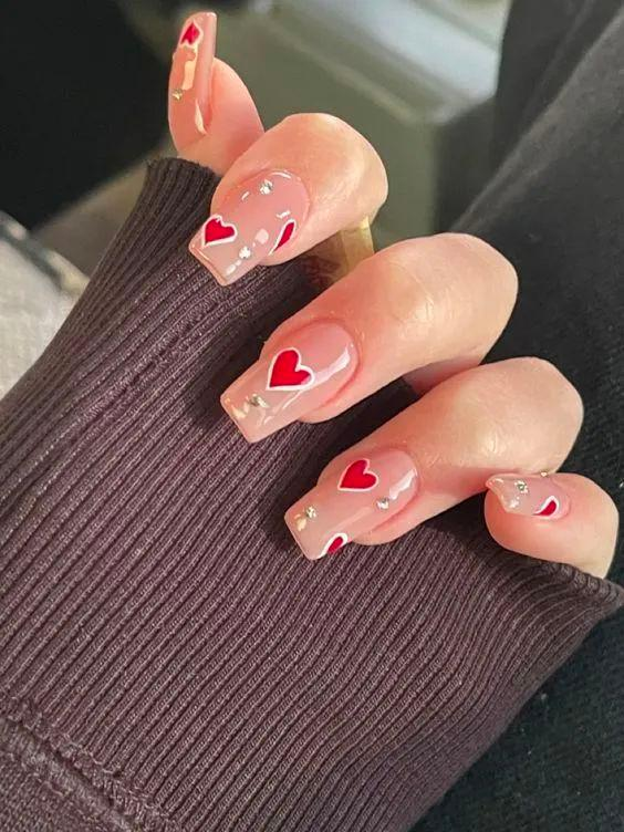 Romantic valentine nail designs — design 46