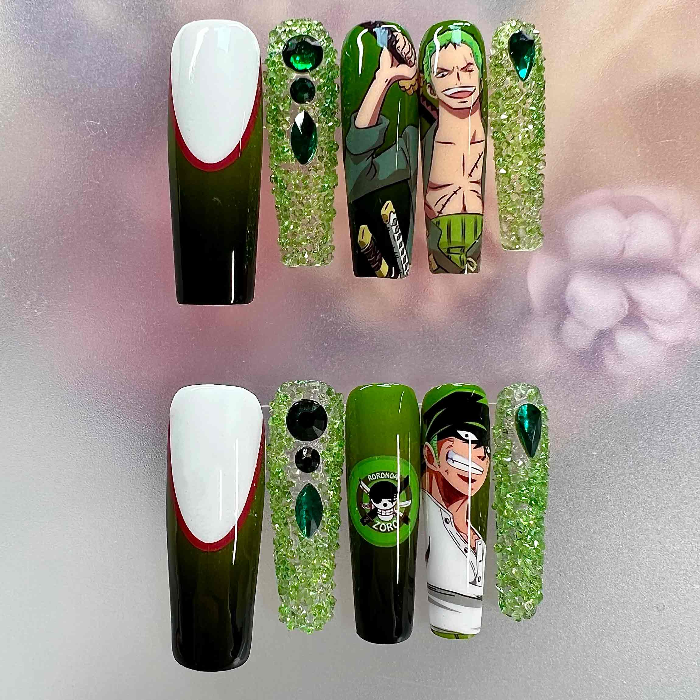 One piece anime nail designs — design 25