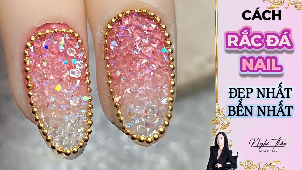 Sparkling rhinestone nail designs — design 18