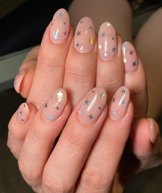 Simple party nail design