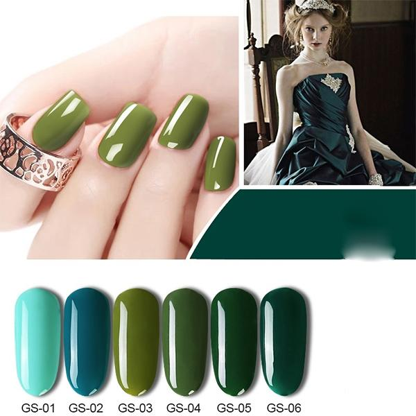 Teal nail designs — design 12