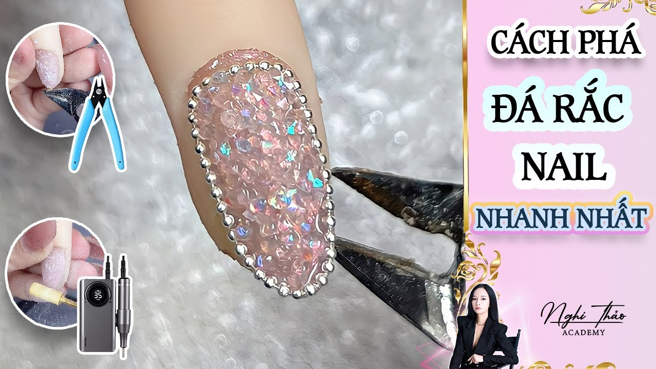 Sparkling rhinestone nail designs — design 19