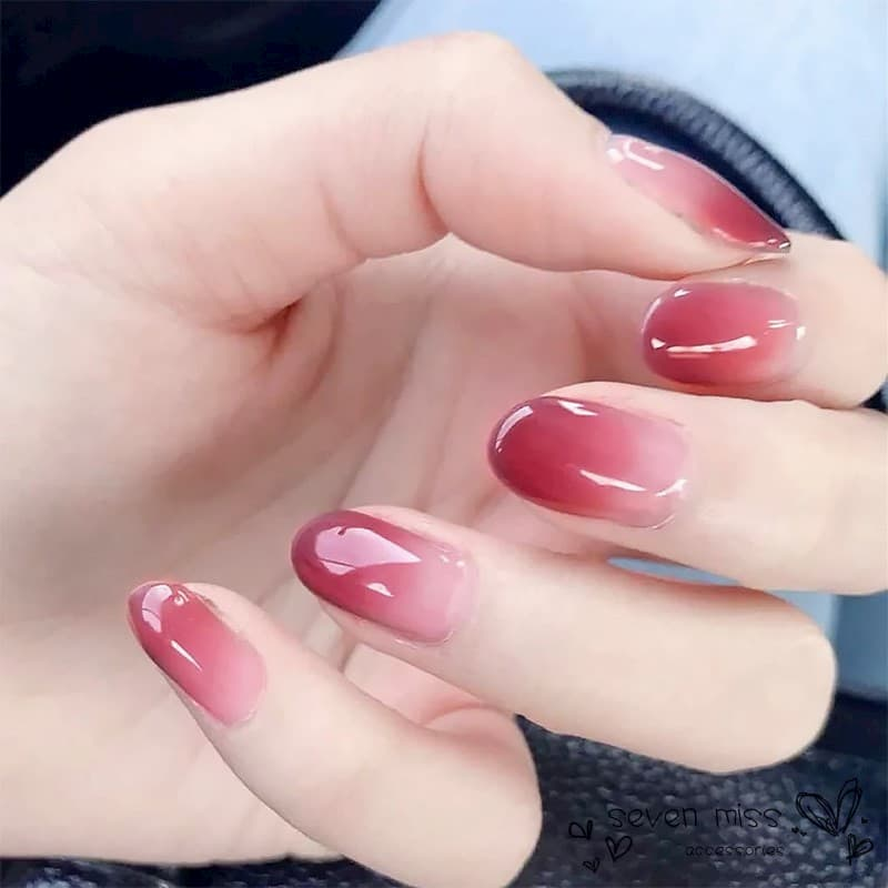 Mẫu nail cô dâu Ombre