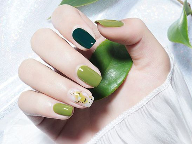 Teal nail designs — design 57
