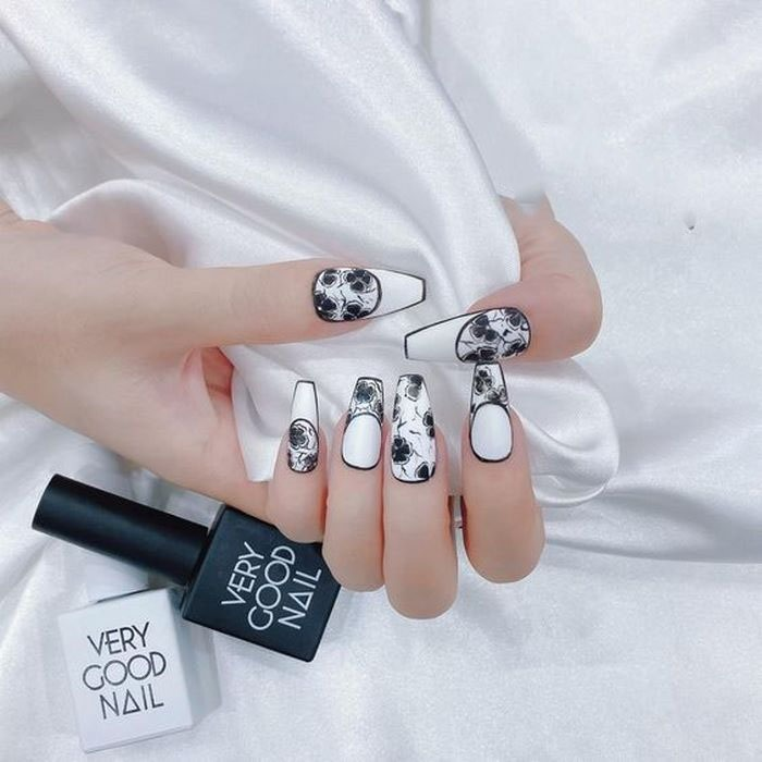 Suggested square nail designs that are not fussy and not difficult to take care of for her