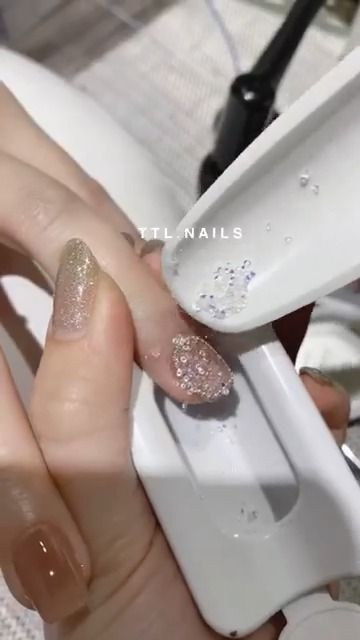 Sparkling rhinestone nail designs — design 52