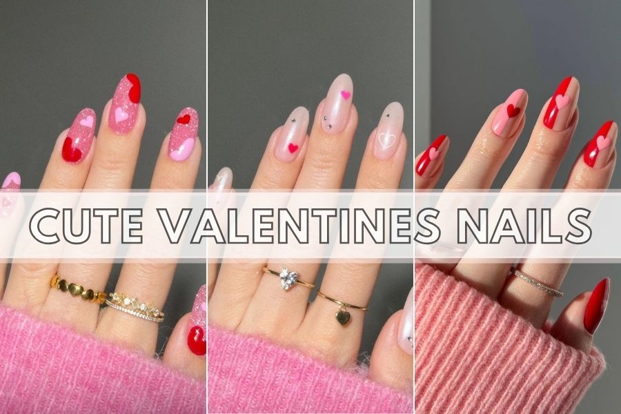 Romantic valentine nail designs — design 8