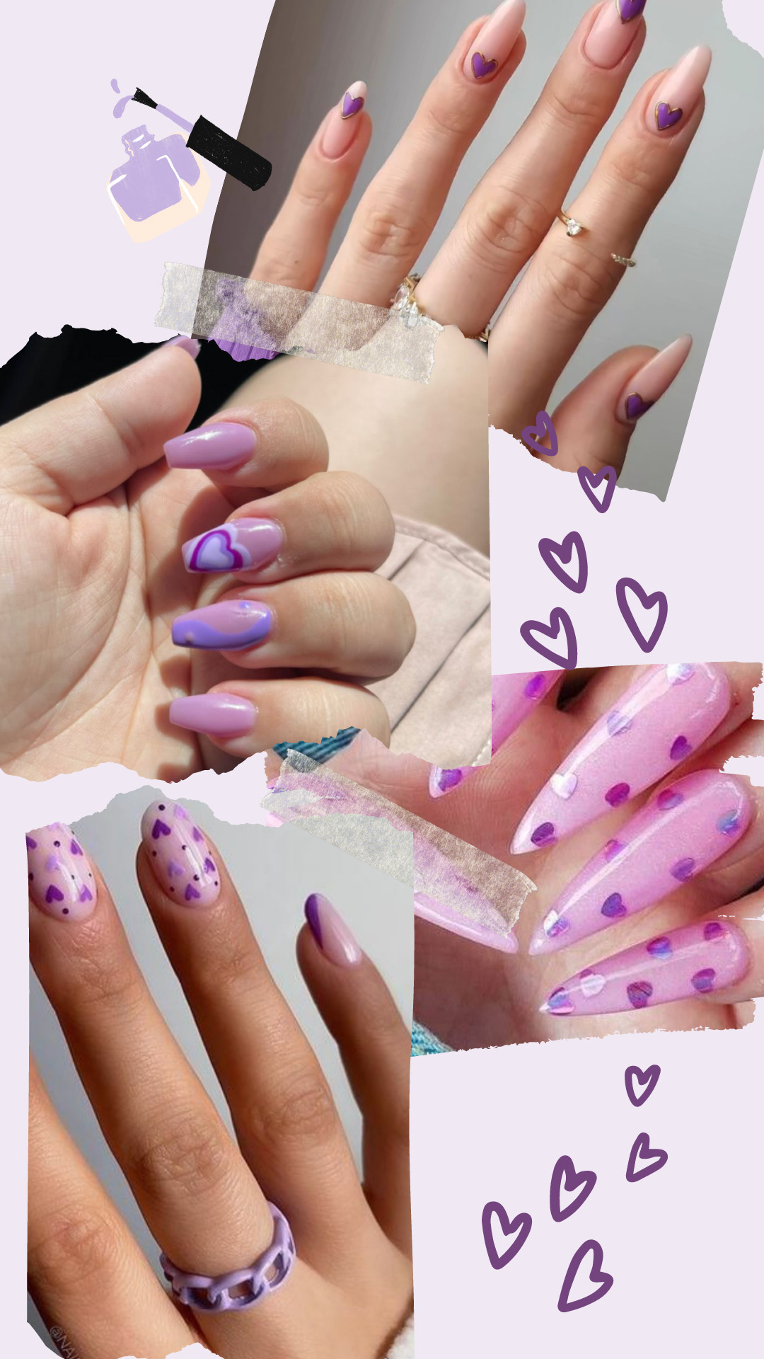 Romantic valentine nail designs — design 42