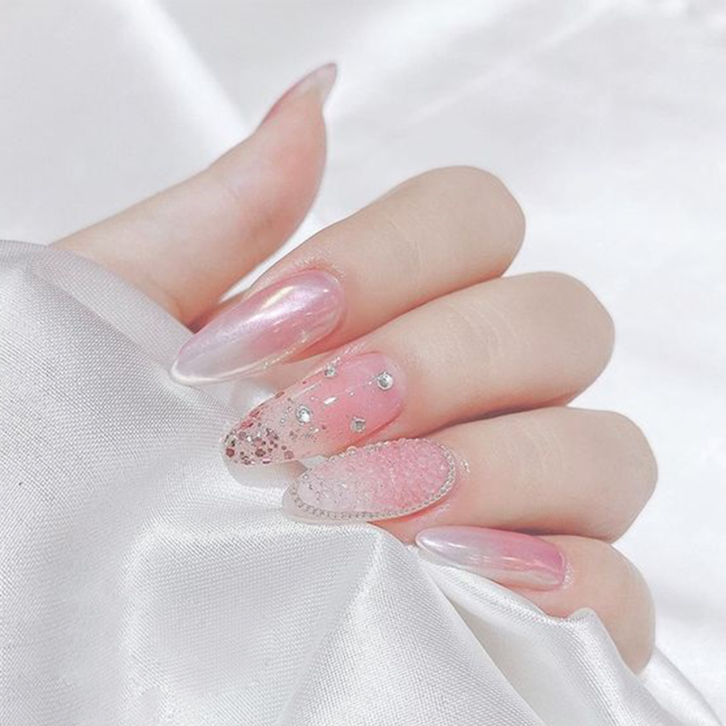 Sparkling rhinestone nail designs — design 53