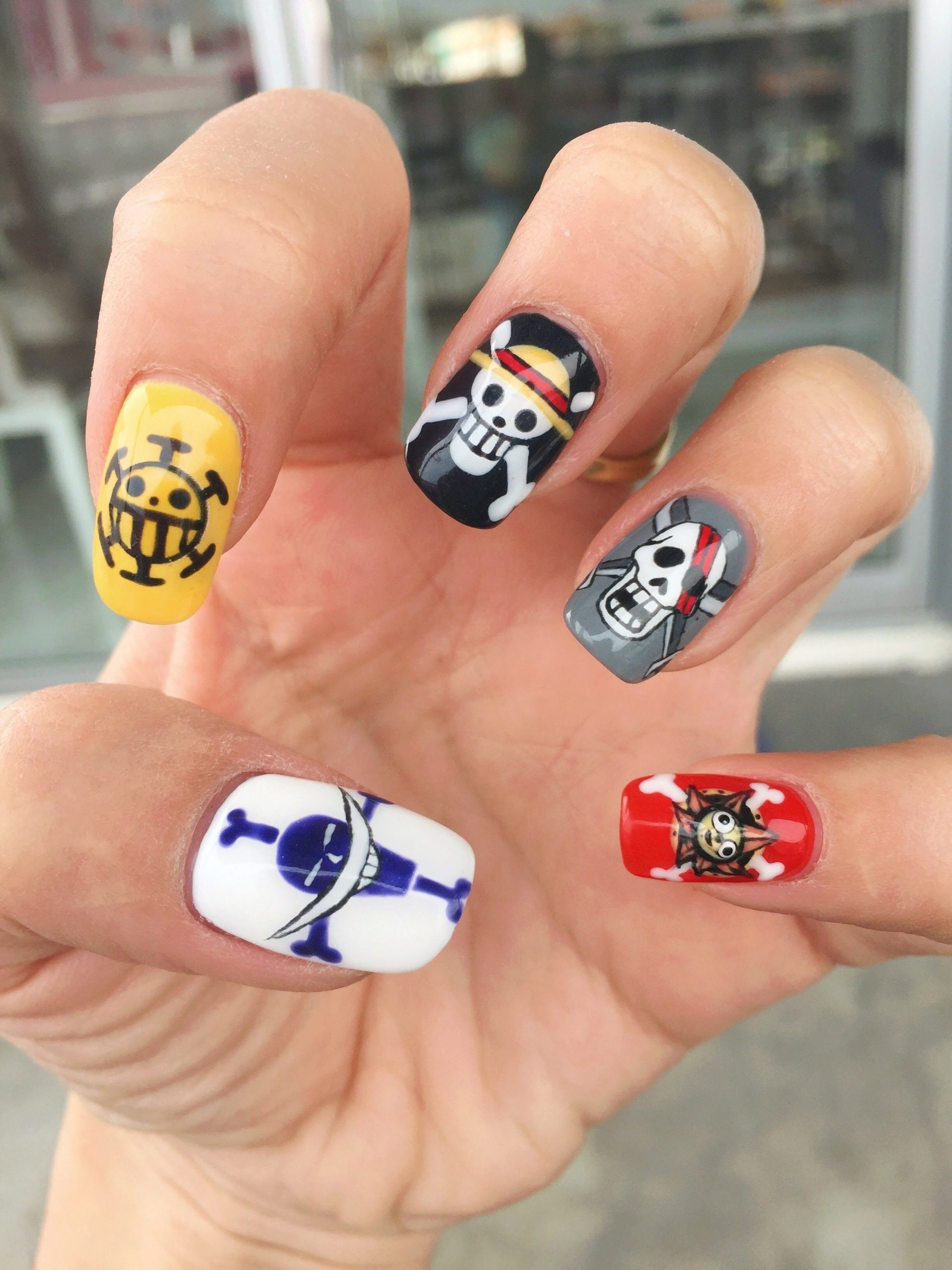 One piece anime nail designs — design 50