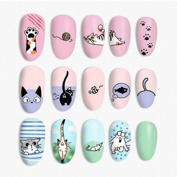 Innocence and carefreeness in every cartoon nail line