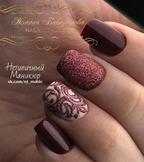 Sparkling rhinestone nail designs — design 17