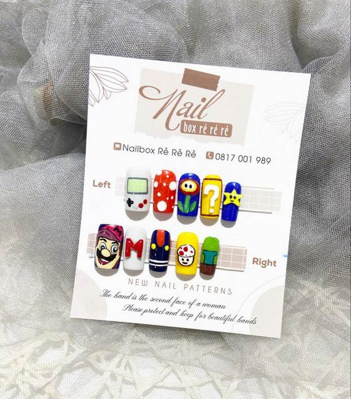 The nail design is cartoony, sophisticated and very suitable for all fun occasions