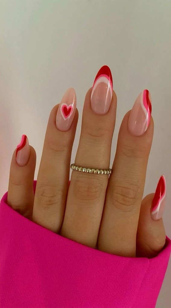 Romantic valentine nail designs — design 53