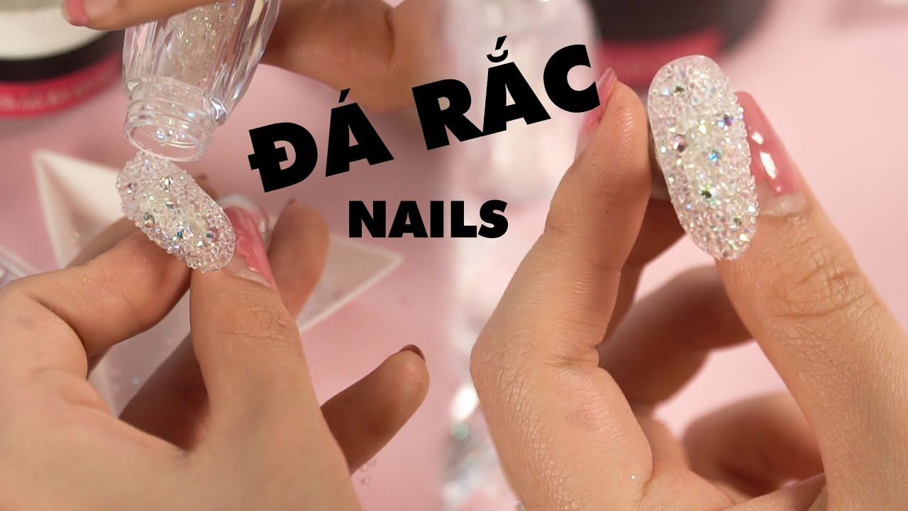 Sparkling rhinestone nail designs with bold styling — design 10