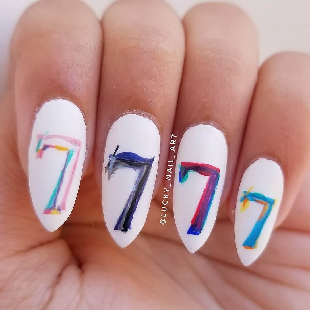Bts-inspired nail designs for army — design 32