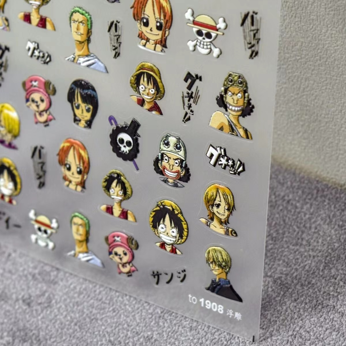 One piece anime nail designs — design 31