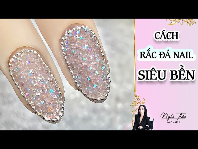 Sparkling rhinestone nail designs — design 44
