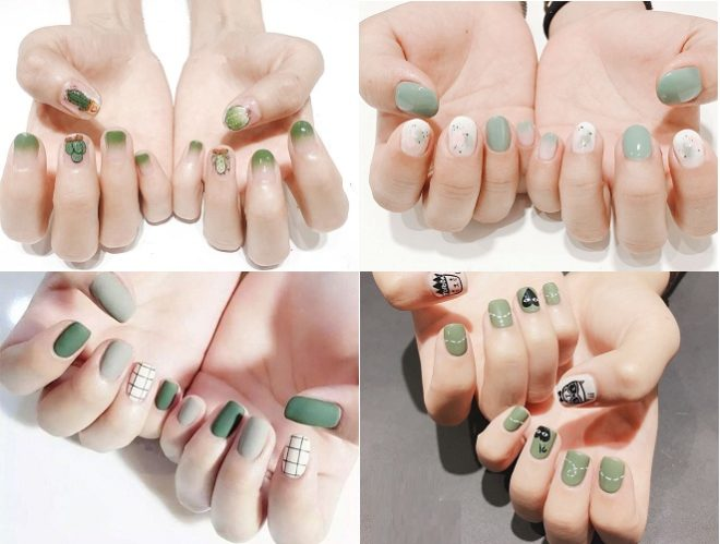 Teal nail designs — design 24